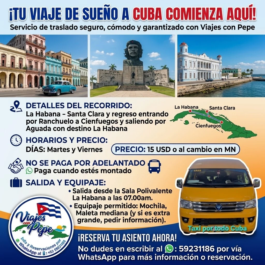 Viajes a Santa Clara - Cienfuegos - Habana's foto | Viajes Con Pepe |  BizneCubano